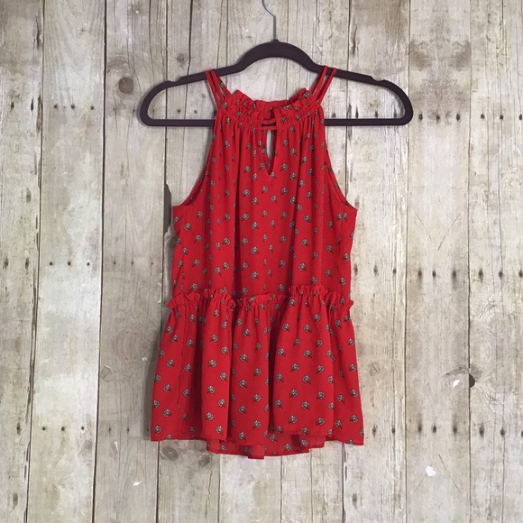 ✨HP✨LOFT Marigold Peplum Halter Tank Top - Picture 13 of 15